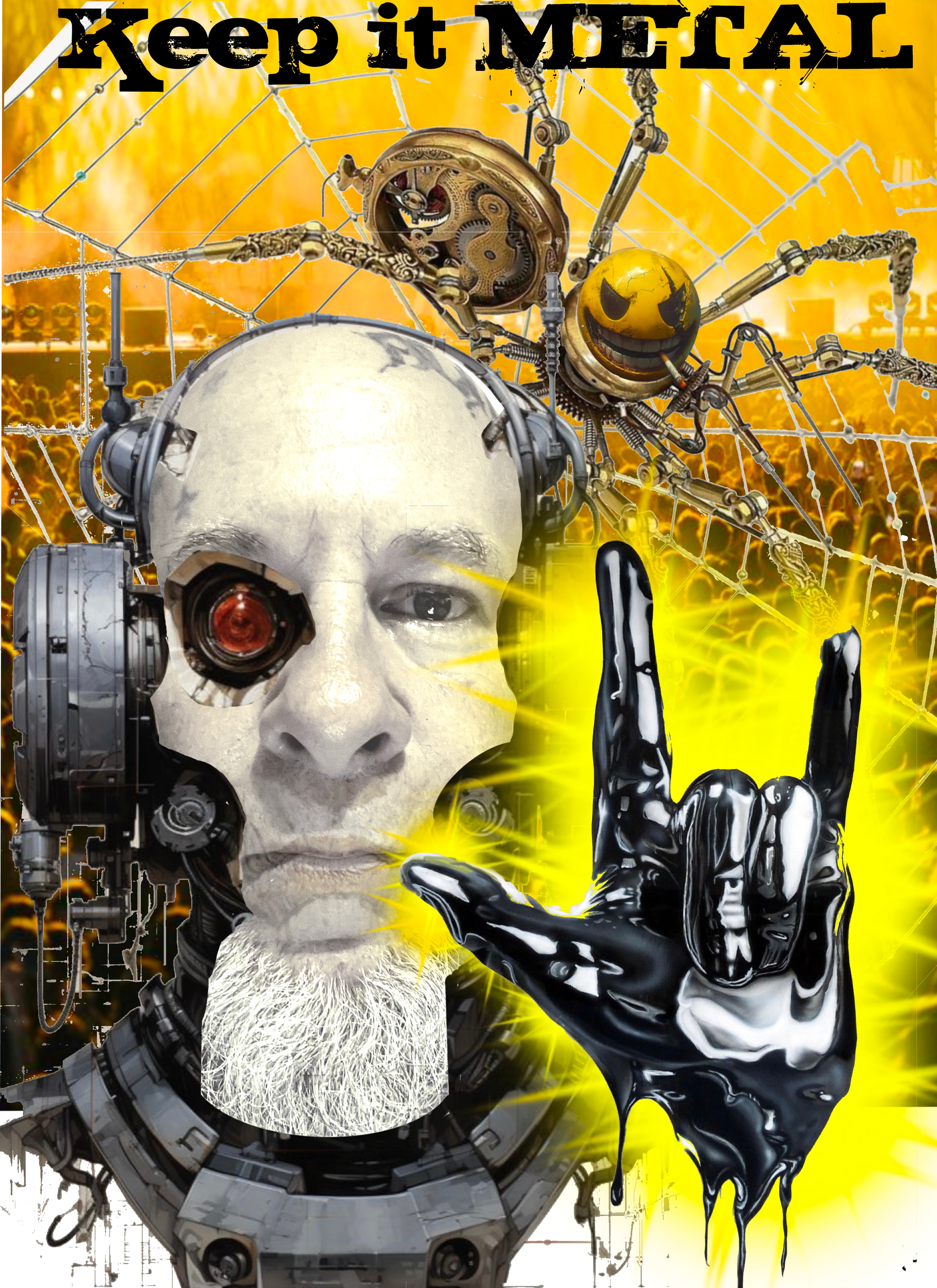 Ghost — Keep it Metal cyborg composite portrait